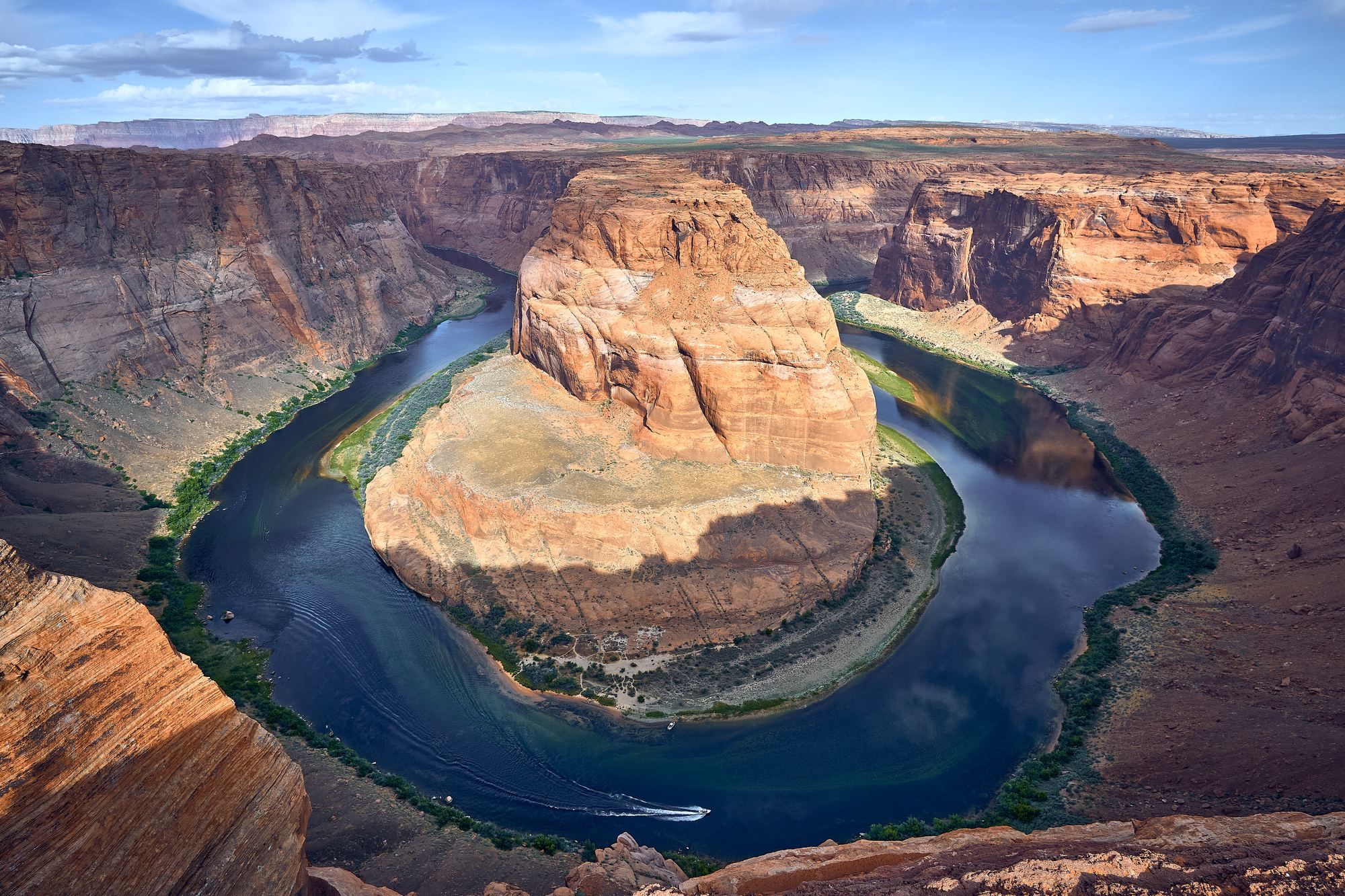 Golden hour over Utah canyon lands