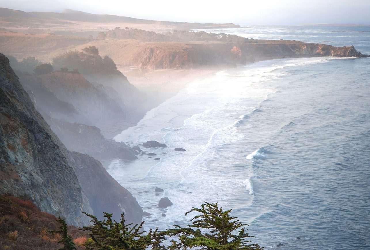 Santa Barbara pier at golden hour