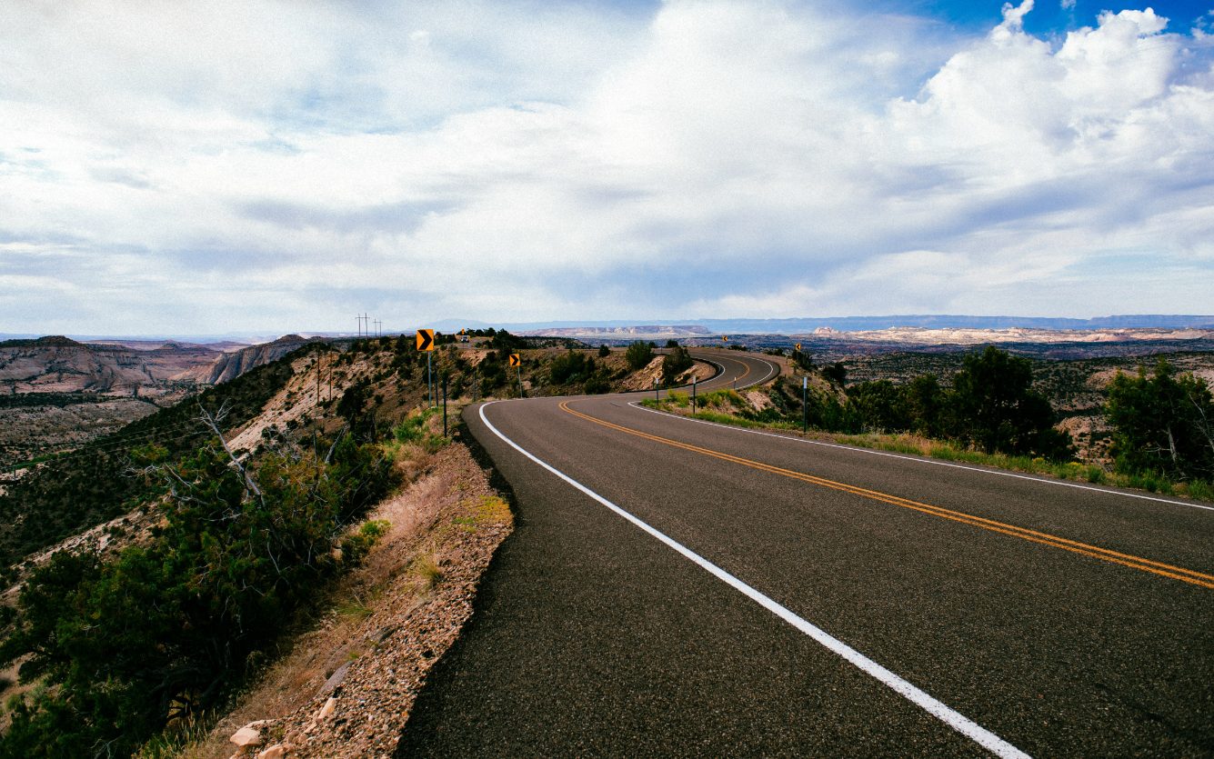 Escalante - slot canyon with flowing red sandstone walls
